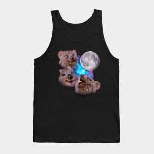 Three Quokkas Howl at the Moon Tank Top